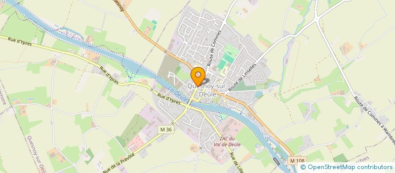 localisation de l'entreprise SCI DE QUESNOY à QUESNOY-SUR-DEULE