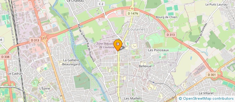 localisation de l'entreprise SCI DE QUIBERON  COULAINES