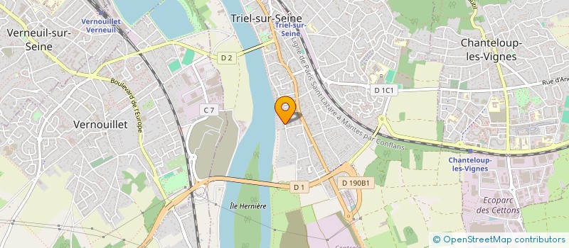 localisation de l'entreprise SCI DE QUILLACQ ASSOCIES  TRIEL-SUR-SEINE