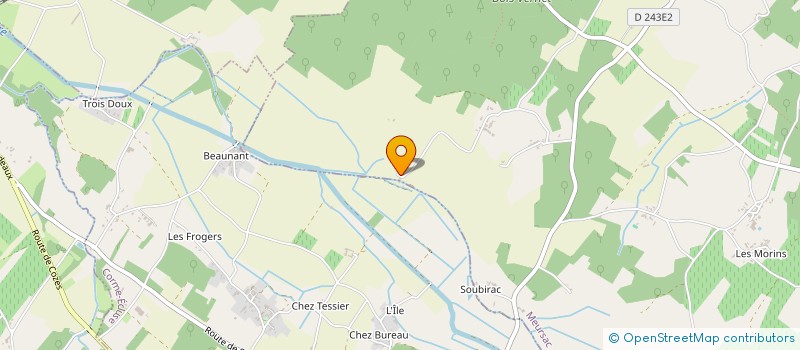 localisation de l'entreprise SCI DE RABAUDEAU  MEURSAC