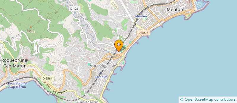 localisation de l'entreprise SCI DE RADIOLOGIE DES TERRASSES à MENTON