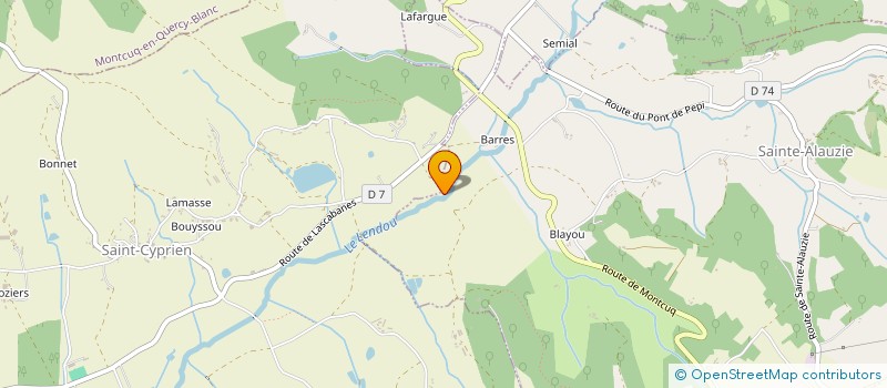 localisation de l'entreprise SCI DE RAMPS  CASTELNAU-MONTRATIER