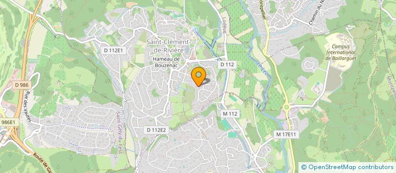 localisation de l'entreprise SCI DE RAULIN  SAINT-CLEMENT-DE-RIVIERE