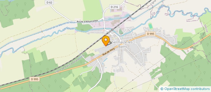 localisation de l'entreprise SCI DE RE  SERMAIZE-LES-BAINS