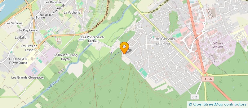 localisation de l'entreprise SCI DE RE  SAINT-GERVAIS-LA-FORET