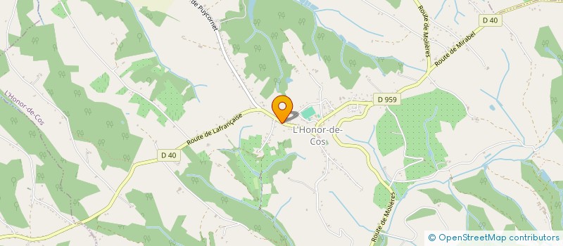 localisation de l'entreprise SCI DE REBOUJOUIRE  LAFRANCAISE