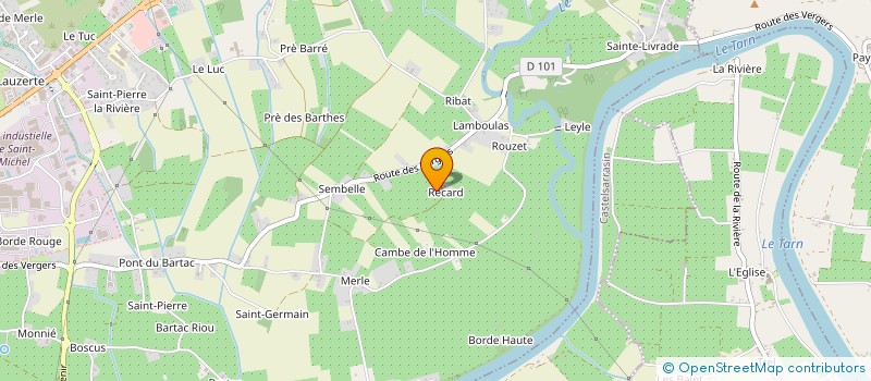 localisation de l'entreprise SCI DE REGATE  MOISSAC