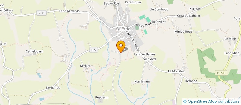 localisation de l'entreprise SCI DE RESTRENOT  QUERRIEN