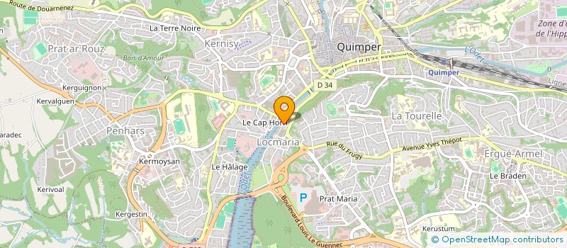 localisation de l'entreprise SCI DE REZE  QUIMPER