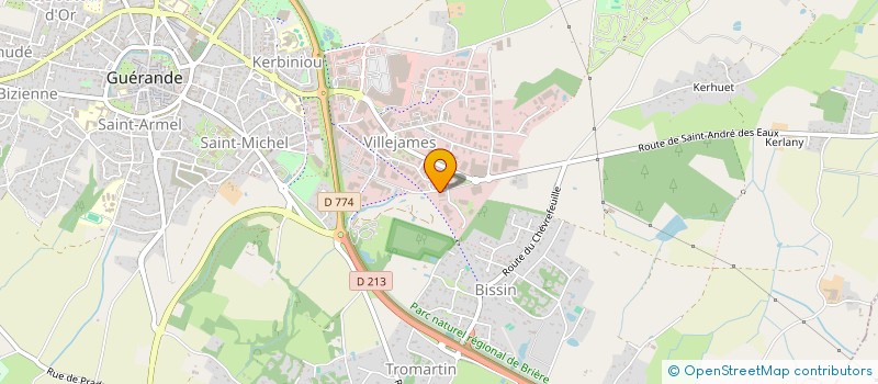 localisation de l'entreprise SCI DE RHUYS  GUERANDE