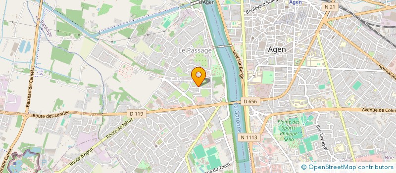 localisation de l'entreprise SCI DE RIGAS  LE PASSAGE