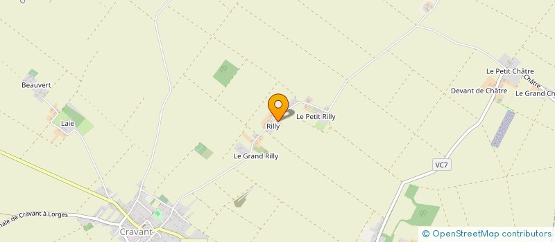 localisation de l'entreprise SCI DE RILLY à CRAVANT