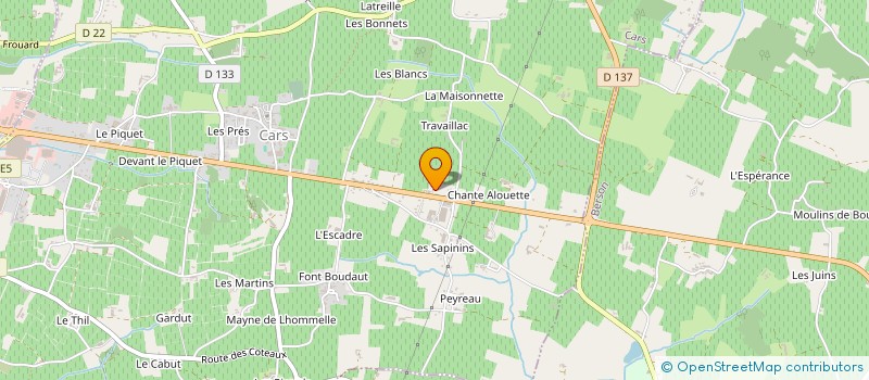 localisation de l'entreprise SCI DE RISCLE  CARS