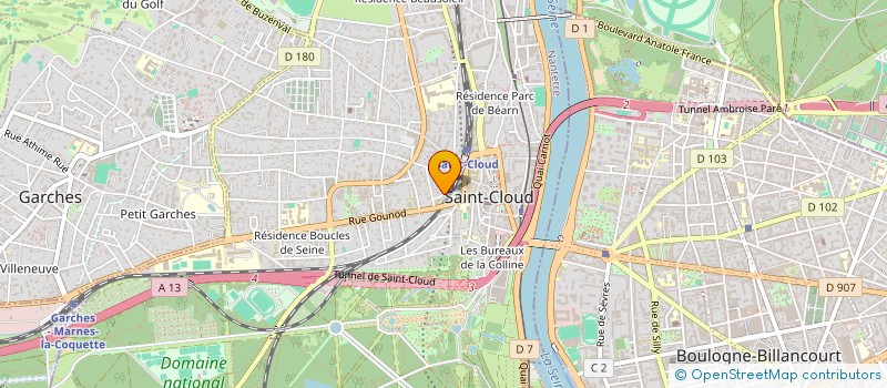 localisation de l'entreprise SCI DE ROBIAC à SAINT-CLOUD