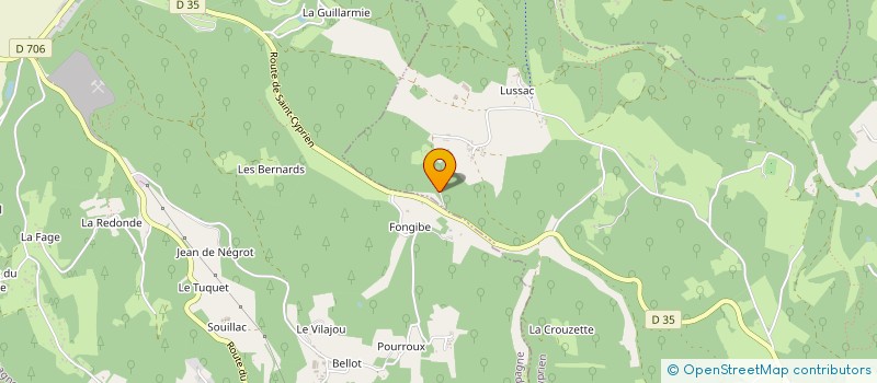 localisation de l'entreprise SCI DE ROC LONG  SAINT-CYPRIEN