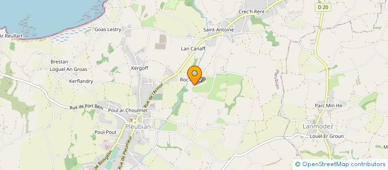 localisation de l'entreprise SCI DE ROCH ARMOR PLEUBIAN  PLEUBIAN