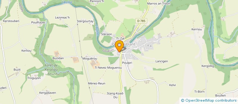 localisation de l'entreprise SCI DE ROCHECAVE  PLEYBEN