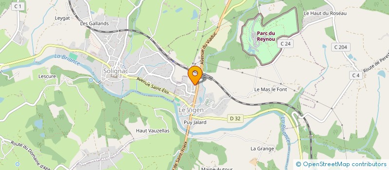 localisation de l'entreprise SCI DE ROCHECHOUART  LE VIGEN