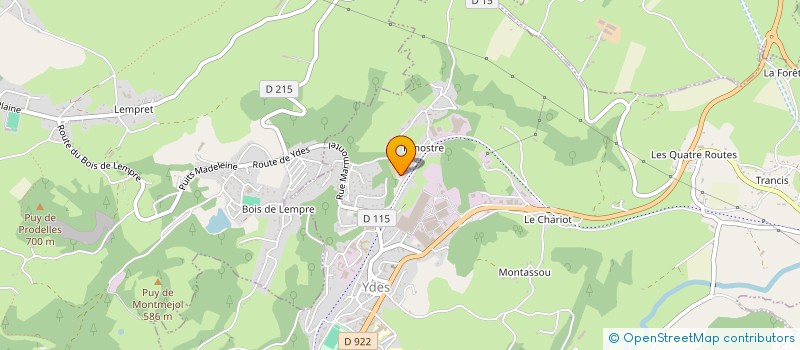 localisation de l'entreprise SCI DE ROCHEFEUILLE à YDES