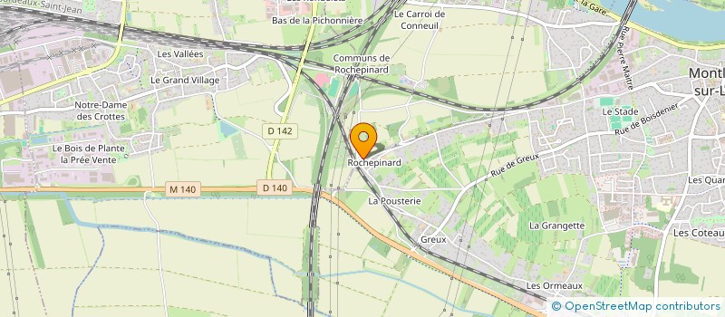 localisation de l'entreprise SCI DE ROCHEPINARD à MONTLOUIS-SUR-LOIRE