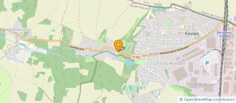 localisation de l'entreprise SCI DE ROCOURT  FOSSES