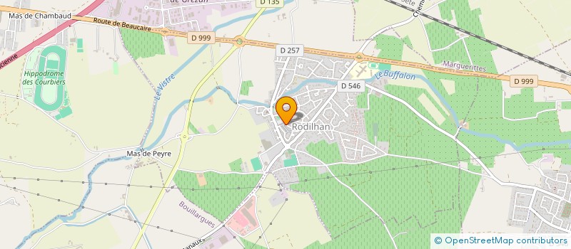 localisation de l'entreprise SCI DE RODILHAN  RODILHAN