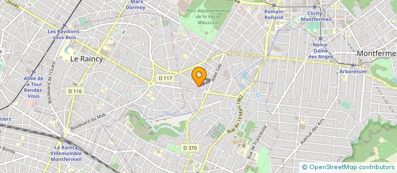 localisation de l'entreprise SCI DE ROISSY à CLICHY-SOUS-BOIS