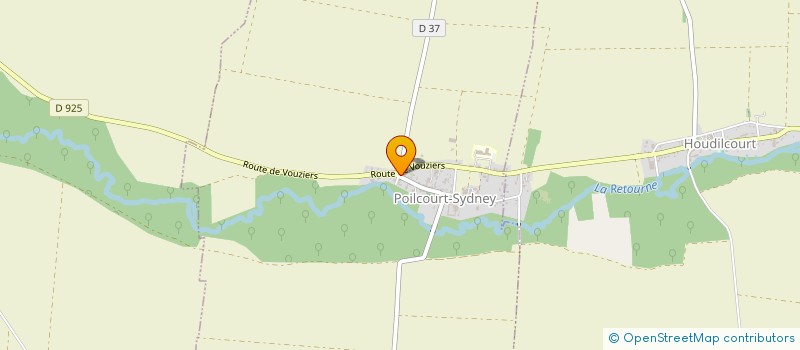 localisation de l'entreprise SCI DE ROLLET  HOUDILCOURT