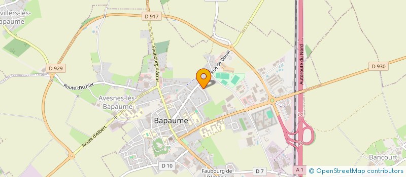 localisation de l'entreprise SCI DE ROMAY  BAPAUME