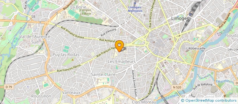 localisation de l'entreprise SCI DE RONEE à LIMOGES
