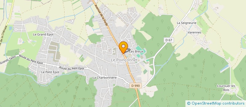 localisation de l'entreprise SCI DE RONI à LE POINCONNET