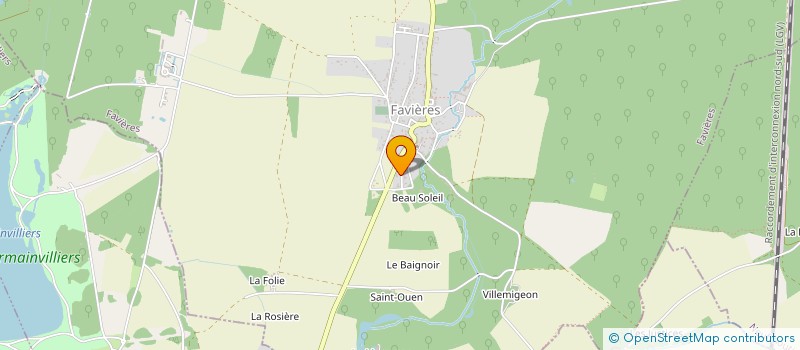 localisation de l'entreprise SCI DE ROQUEMONT  FAVIERES