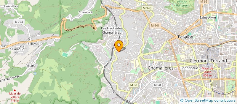 localisation de l'entreprise SCI DE ROSALIE  CHAMALIERES