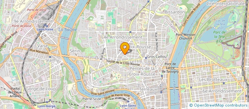 localisation de l'entreprise SCI DE ROSARGES  LYON