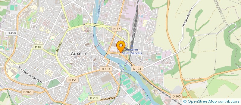 localisation de l'entreprise SCI DE ROSIERES à AUXERRE