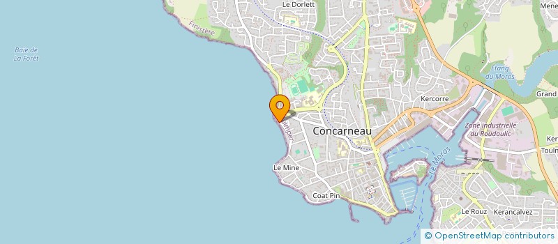 localisation de l'entreprise SCI DE ROSMEUR  CONCARNEAU