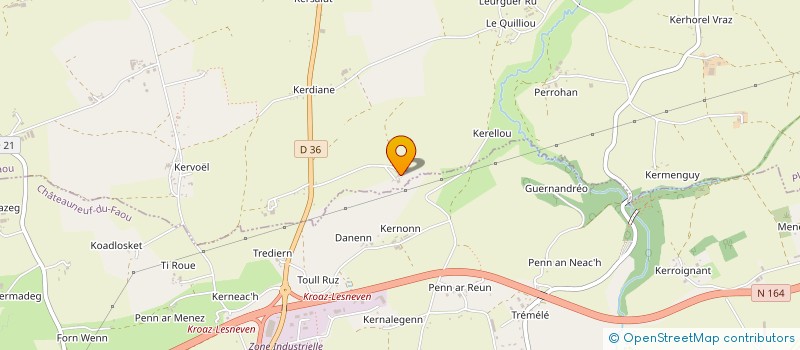 localisation de l'entreprise SCI DE ROSSUBOT  PLONEVEZ-DU-FAOU