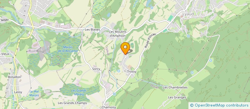 localisation de l'entreprise SCI DE ROSSY  LYAUD