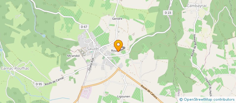 localisation de l'entreprise SCI DE ROUBY  SAUZET