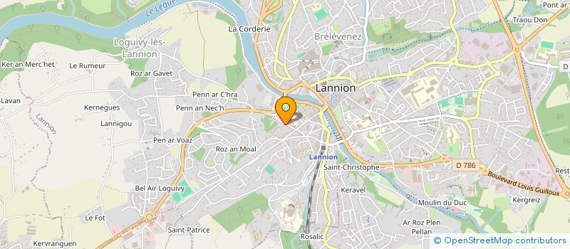 localisation de l'entreprise SCI DE ROUD AR ROC H  LANNION