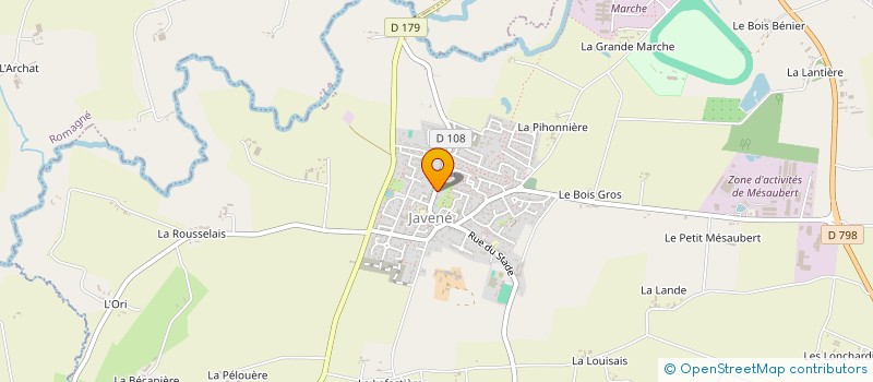 localisation de l'entreprise SCI DE ROUMASSON  JAVENE