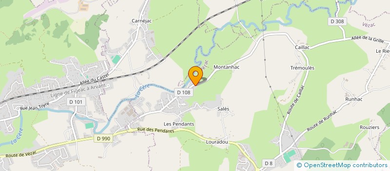 localisation de l'entreprise SCI DE ROUQUETTE à VEZAC