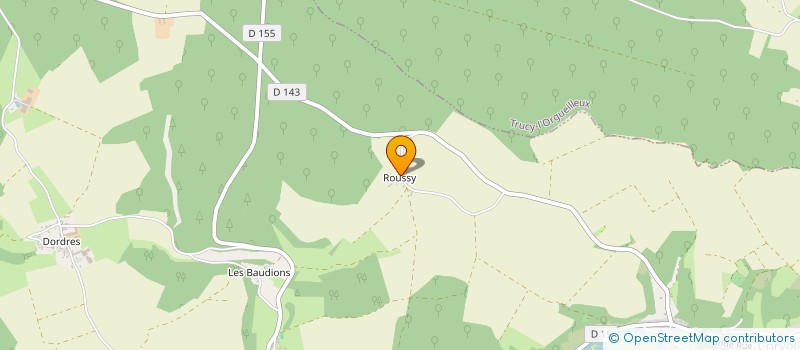 localisation de l'entreprise SCI DE ROUSSY  CORVOL-L'ORGUEILLEUX