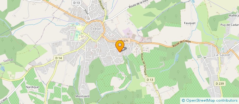 localisation de l'entreprise SCI DE ROYON  CREON