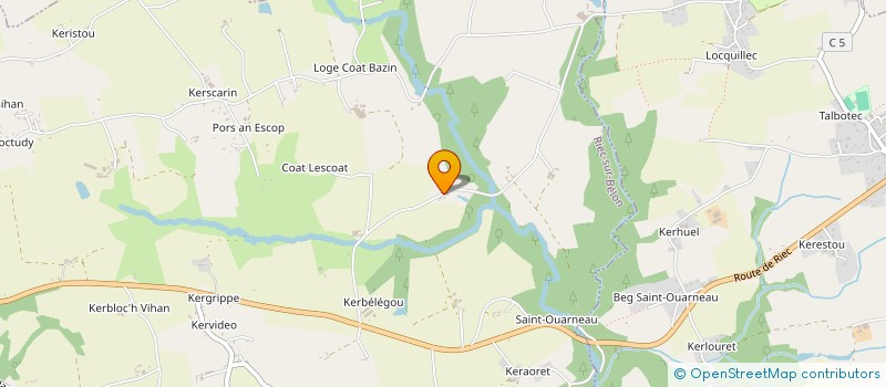 localisation de l'entreprise SCI DE ROZANDUC  RIEC-SUR-BELON