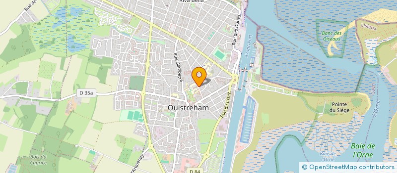 localisation de l'entreprise SCI DE ROZIERES  OUISTREHAM