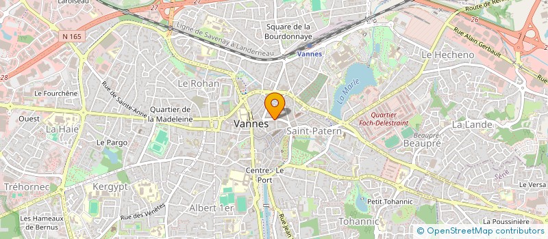 localisation de l'entreprise SCI DE RUE DU MENE NUMERO VINGT DEUX à VANNES