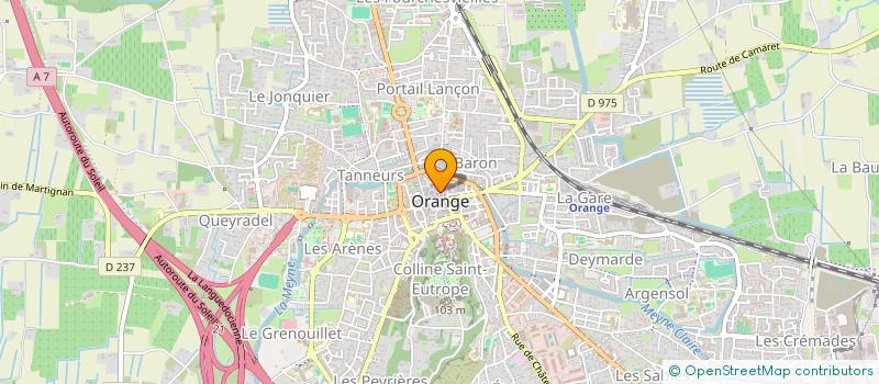 localisation de l'entreprise SCI DE RUE LUBIERES à ORANGE