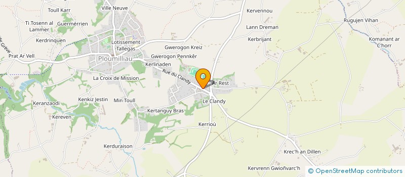 localisation de l'entreprise SCI DE RUN AR GLUCAR  PLOUMILLIAU