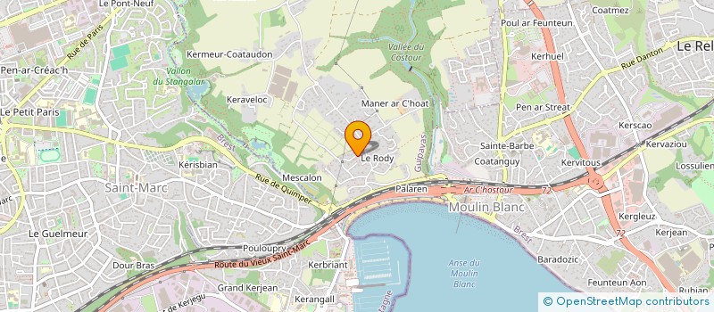 localisation de l'entreprise SCI DE RUSTREYER  GUIPAVAS